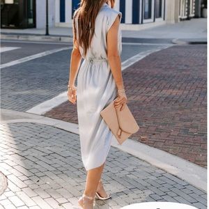 Vici silk blue dress. New - never worn.